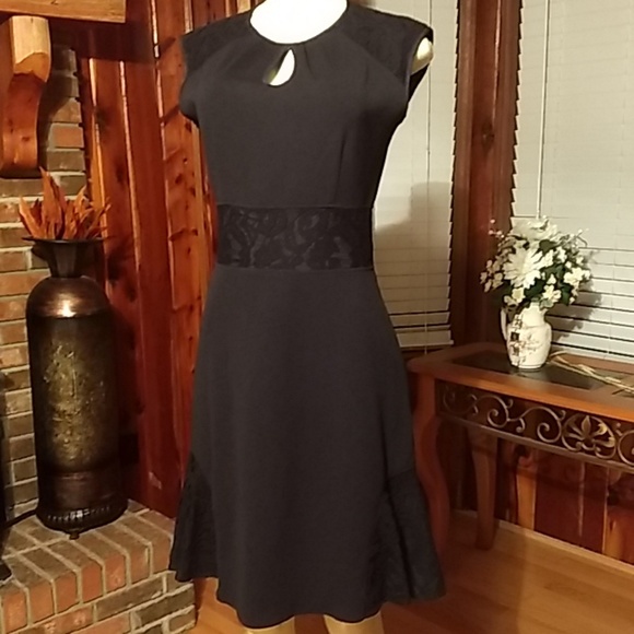 Nannette Dresses & Skirts - Nanette Black Dress Lace Accent